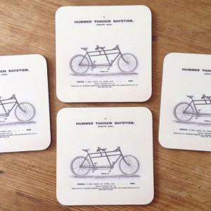 CycleMiles Humber Tandem Safeties Bicycle Drinks Coaster