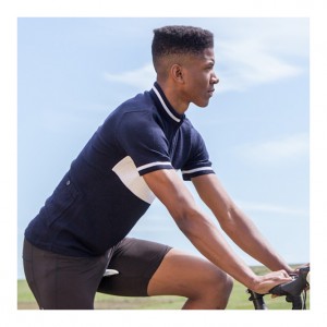 Jura Merino Wool Cycling Jersey – Short Sleeves – Navy / White