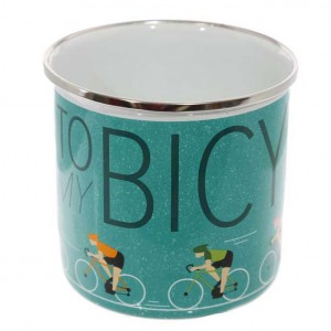 I want to Ride my Bicycle Enamel Mug